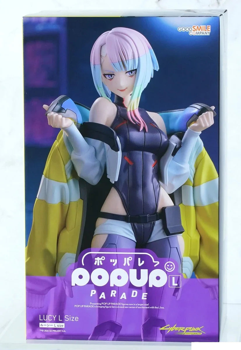 In Stock 100% Original GSC Pop Up Parade Lucy L Size C yber punk 2077 Anime Action Collection Figures Model Toys