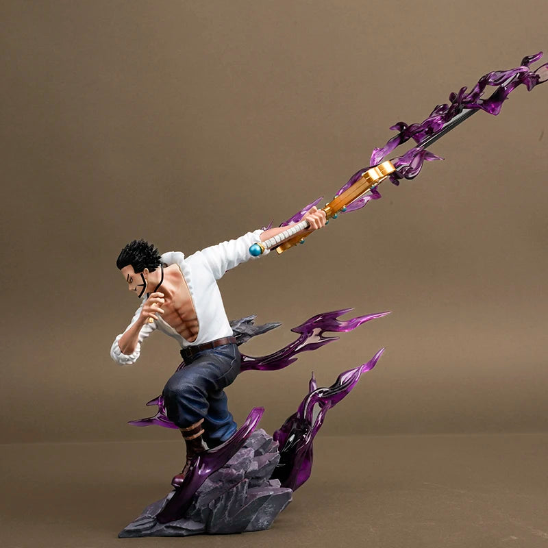 35 cm Dracule Mihawk Figuren One Piece Anime Action Figur PVC Sammlermodell Puppe Statue Spielzeug Ornament Dekoration Geschenk