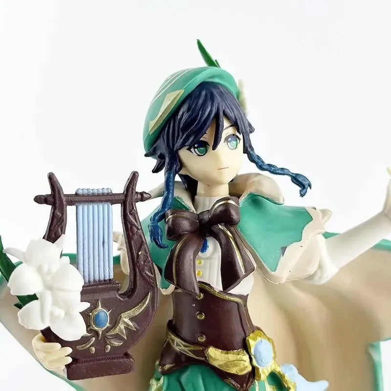 Anime Genshin Barbatos Figur Anemo Wind Statue Actionfiguren Genshin Impact Wendy Venti Figurensammlung PVC Modell Spielzeug Geschenk