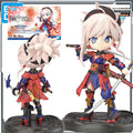 Bandai Original MODEL KIT PETITRITS Fate/Grand Order SABER Miyamoto Musashi Anime Figure Assembly Model Toys Model Gift for Boys