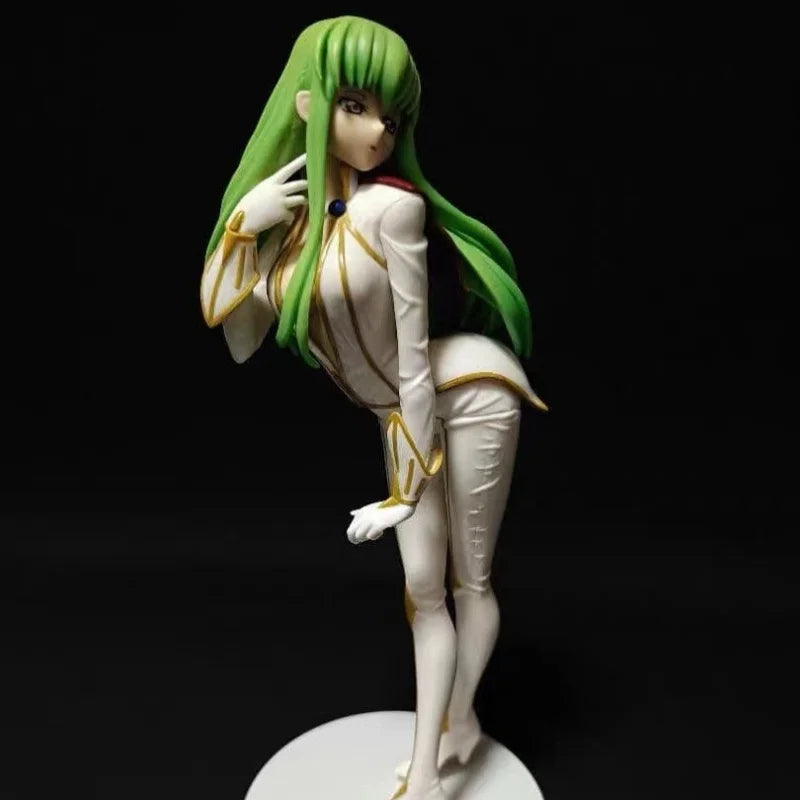 Bandai Original Genuine Banpresto Anime Code Geass Hangyaku No Lelouch C.C. EXQ Figure Pilot Suit 22cm Model Toy Figure In Stock