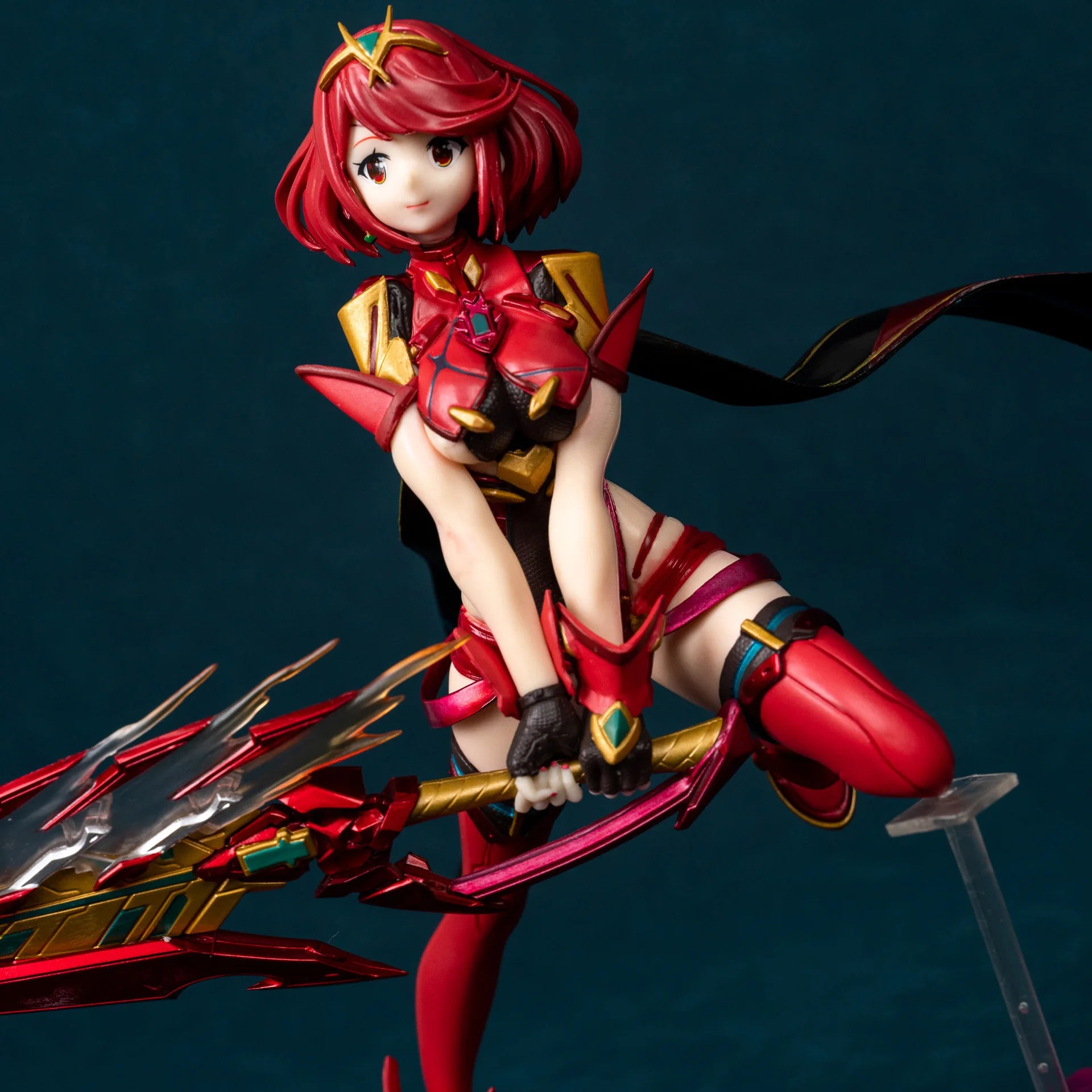 22 см Xenoblade Chronicles 2 Pyra and Mythra Game Girl Фигура Модел Статуя Момчета Колекция Декорация за плот Орнамент Играчки Подаръци