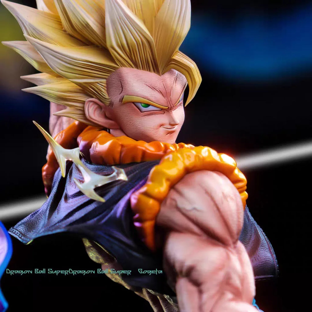 JT Studio Clouds Rising Gogeta Dragon BallZ Infinite SSj3 18.5Inch/47cm Can be Head swap be move PVC Favorite Battle Figure Toys