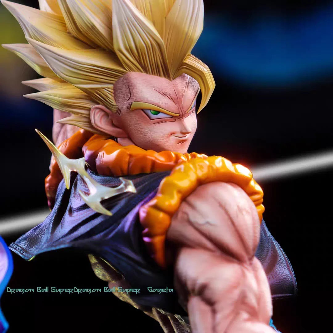 JT Studio Clouds Rising Gogeta Dragon BallZ Infinite SSj3 18.5Inch/47cm Can be Head swap be move PVC Favorite Battle Figure Toys