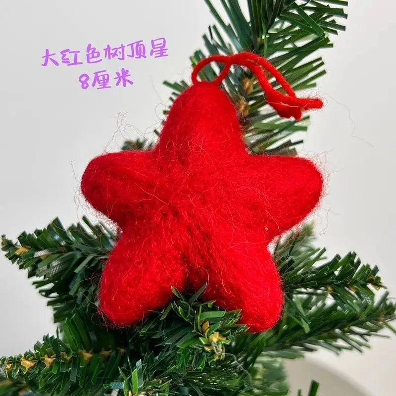 Christmas Tree Cat Bed DIY Yarn Tools Package Homemade Puppy Nest for Autumn Winter Warmth Handmade Holiday Gifts for Home Decor