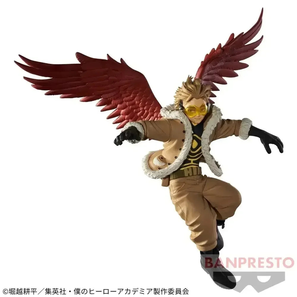 Auf Lager Original BANDAI BANPRESTO My Hero Academia THE AMAZING HEROES PLUS HAWKS Ver. PVC Anime Actionfiguren Modell Spielzeug Geschenke