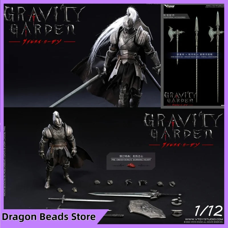 VTOYS VSD011 Gravity Garden Knight of The Silver Moon 1/12 High Quality Movable Doll Figure Soldier Model Gift Collection