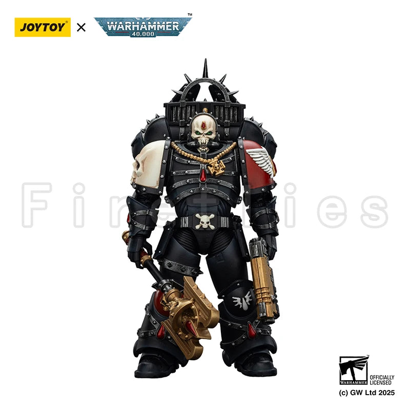 1/18 JOYTOY Action Figure 40K Blood Angels Lemartes With Jump Pack Blood Crozius and Absolver Bolt Pistol Anime Toy