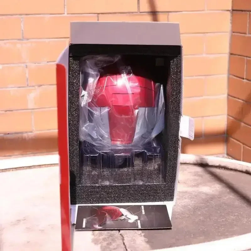 Iron Man 1:1 Helmet Mk5 Mk50 Avengers War Machine Cosplay Electric Open Close English Voice Remote Control Toys Christmas Gifts