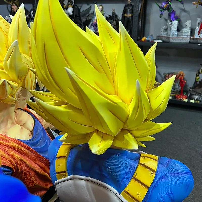 Dragon Ball Anime Model Toy Peripheral VegetaUpper Body Statue Injured in Battle Version Collection, Big Ornaments, Gift, New, 8