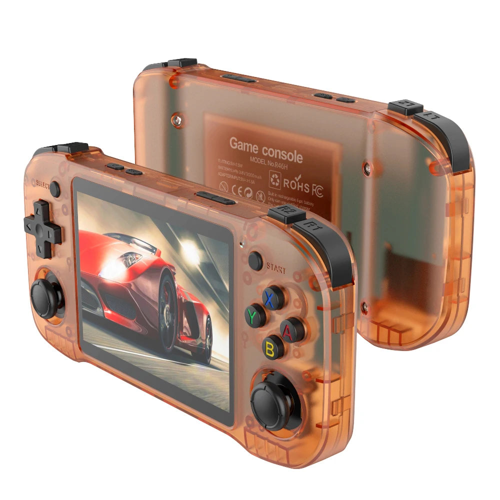 R46H Pink Retro Handheld Console Arkos System Open-Source 20000+ Classic Game 4.2 inch 1024*768 IPS Portable Player Consola NEW