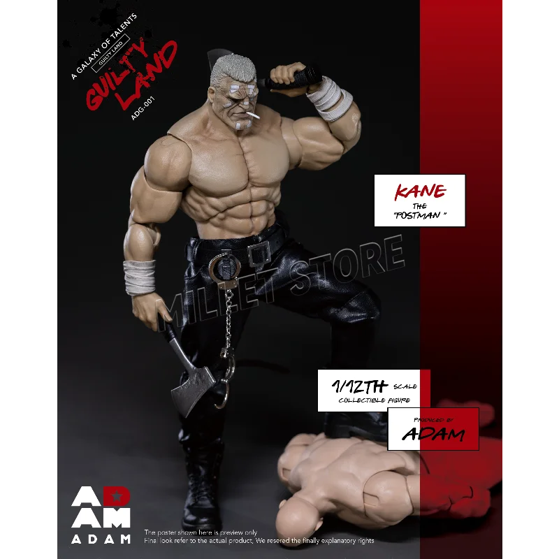 24-hour Delivery Evil City Postman Kane 1/12 Action Figures, Toys, Gifts, Collections, Fan Hobbies