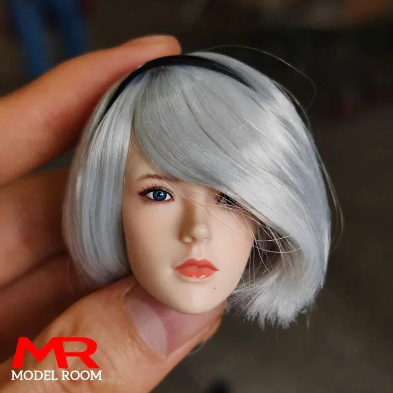 TF TOYS TF01 1/6 Scale 2B Girl Dress Head Sculpt Cosplay Clothes Props Fit 12'' TBL S10D Female Soldier Action Figure Body Dolls