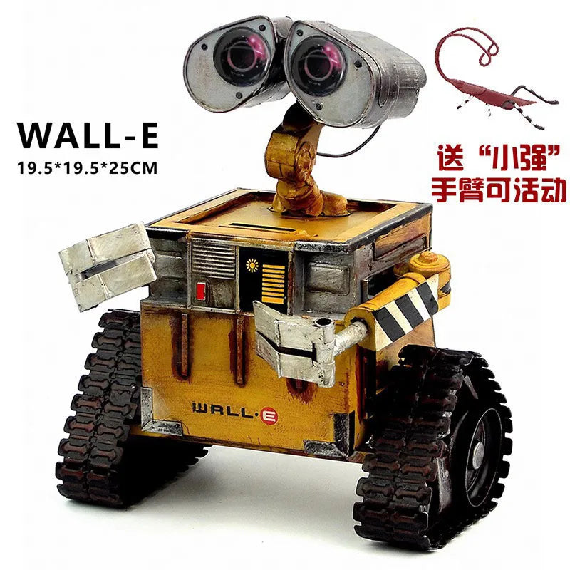 Wall-E Disney  Robot Movie Action Figure Steel Metal Model Robot Kawaii Wall-E Figurine Children Toy For Boy Kid Child Toy