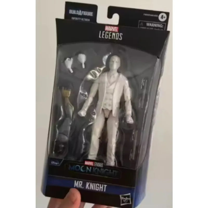 Original Hasbro Marvel Legends Series Moon Knight MR.KNIGHT Anime Figure Toy Collection Model