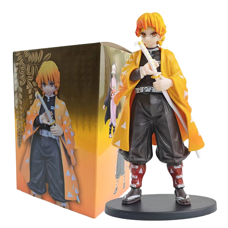 Hot Anime Demon Slayer Kimetsu no Yaiba Figure Kamado Tanjirou Action Figure Agatsuma Zenitsu Nezuko Warrior PVC Model Toys