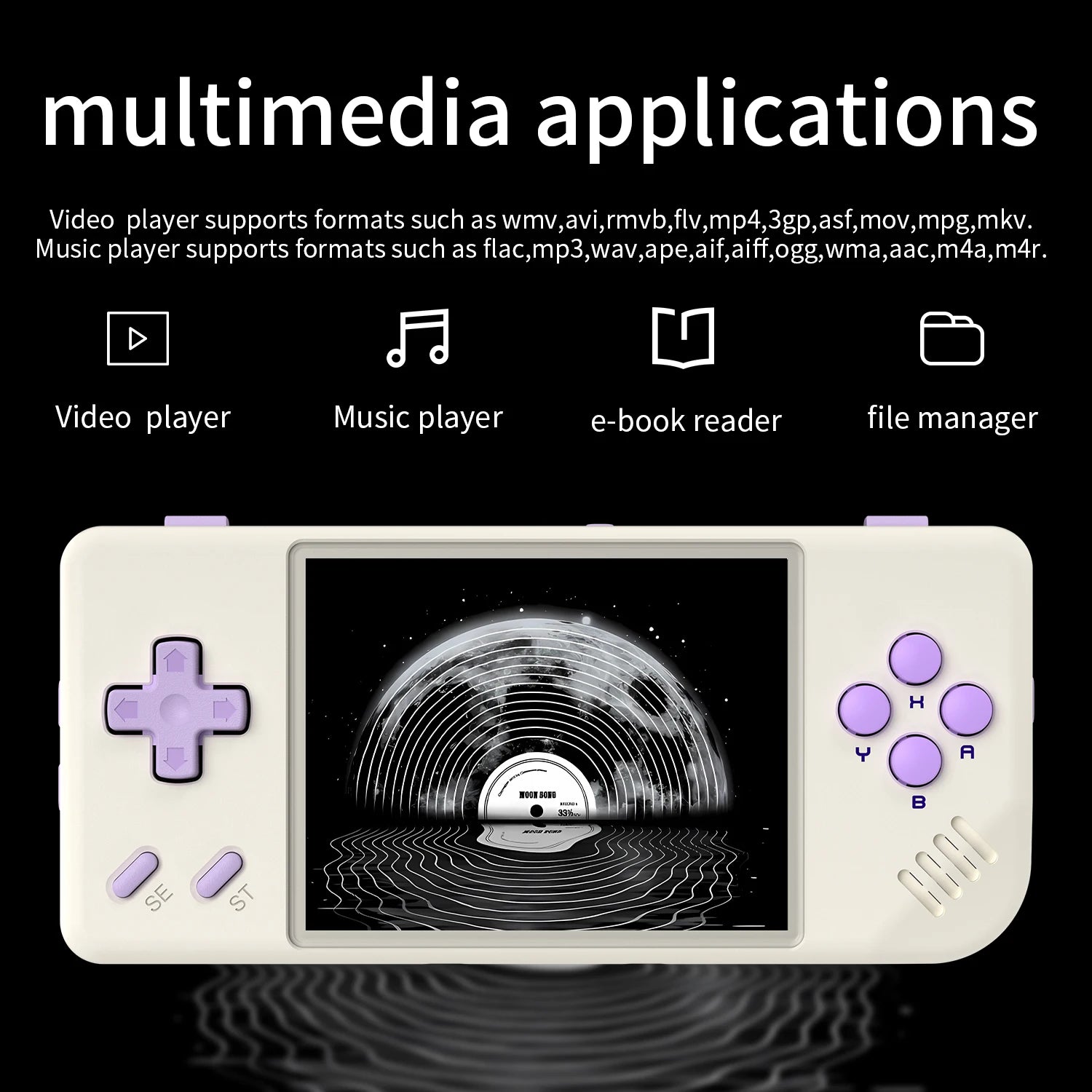 ANBERNIC RG28XX Handheld Game Console 2.83-inch 640*480 IPS Screen Linux System 3100mAh Support TV-HDMI-Output 64G 5000+ Games