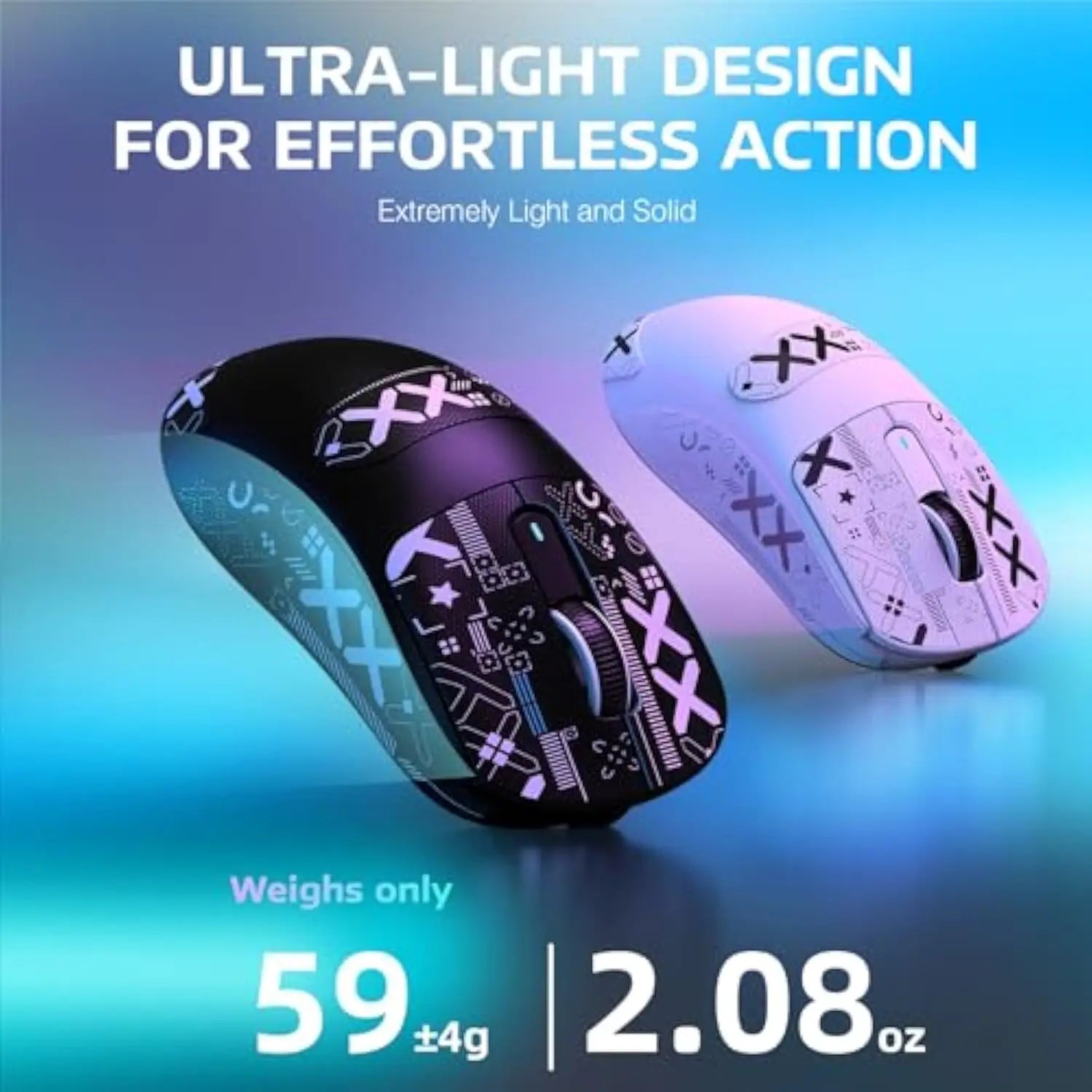 Attack Shark X3Pro Wireless Bluetooth Gaming Mouse PixArt PAW3395 26000dpi Optical Mouse Tri-Mode Connection Macro Gaming Mouse