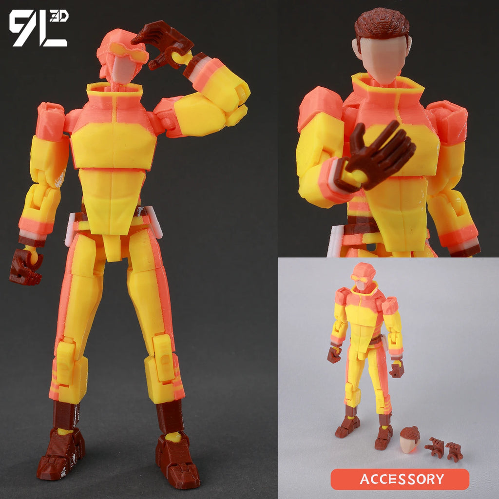 9L3D Dummy13 Unbesiegbarer Omni-Man-Verrat Anime Mehrgelenk-Shapeshift-Spielzeug Kampf-Actionfiguren Freundgeschenk Lucky Titan13
