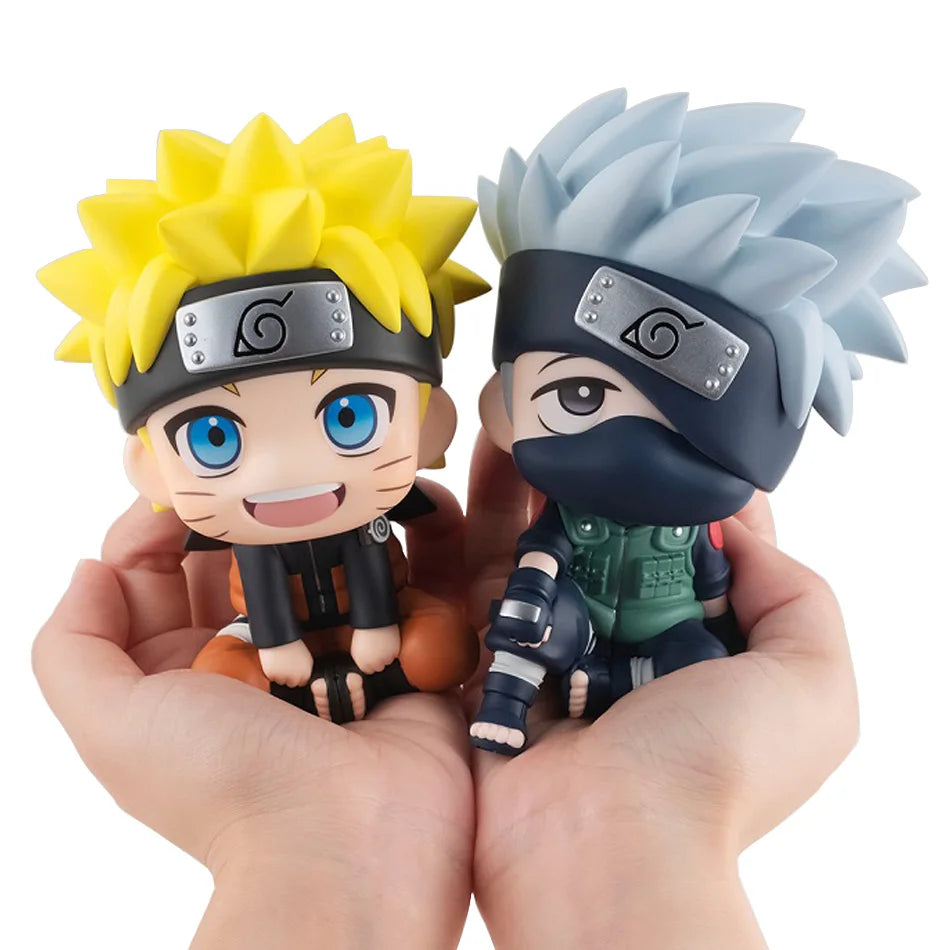 New 10CM Naruto Anime Figure Uzumaki Naruto Kakashi Uchiha Sasuke Itachi Cute Toys Q Figurals Action Figurine Model Model Gift