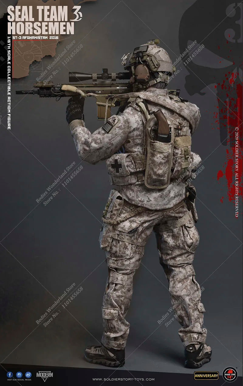 Orignal SS120 SoldierStory 1/6 Scale SEAL TEAM 3 HORSEMEN 12Inch Male Solider Action Figure Anniversary Special Edition