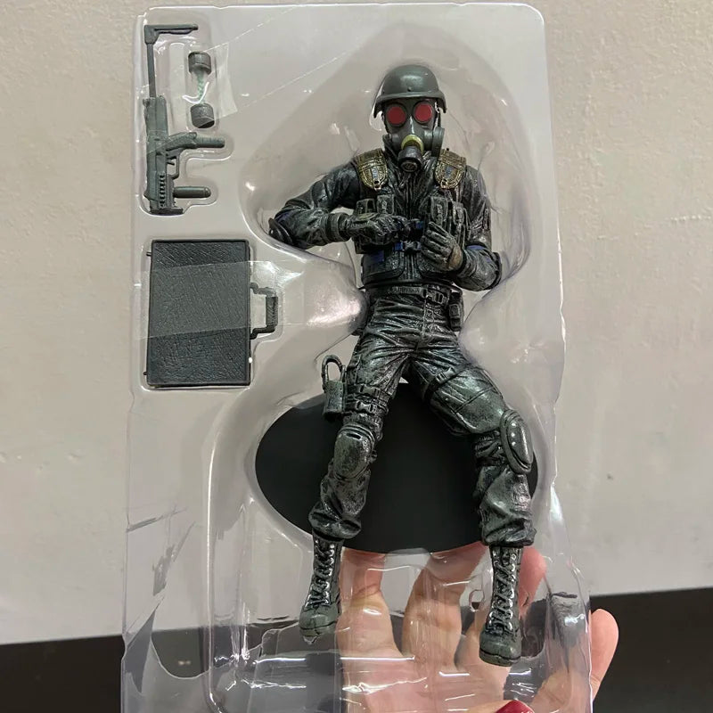 NECA Resident Evil Figures Hunk Zombie Action Figure Gas Mask Anime with Dog Model Doll Collection Boy's Christmas Gifts Toys