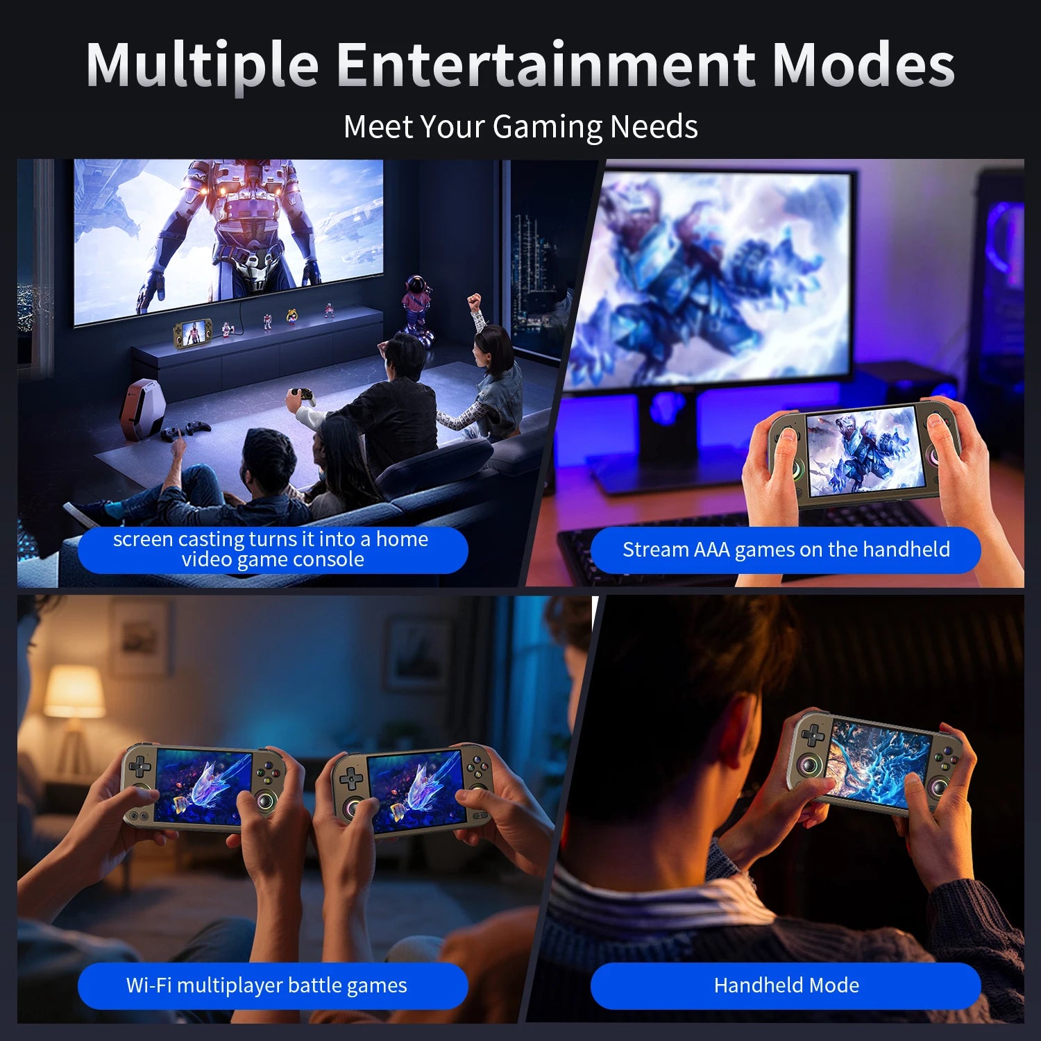 Anbernic RG 477M Handheld Games Console 4.7" LTPS In-Cell Touch Screen Aluminum Alloy Android 5300mAh Supports AI 1080p DP Out