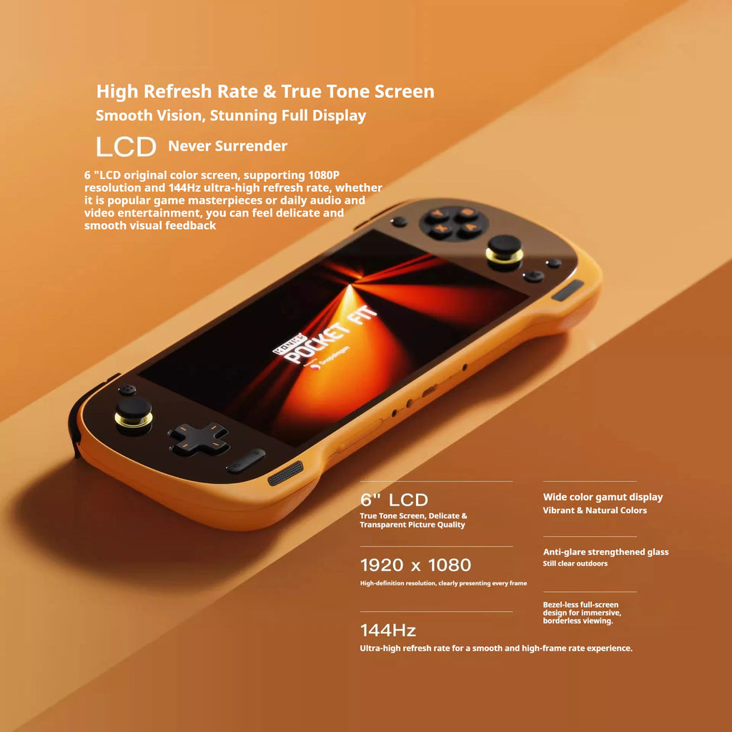 in stock Ayaneo KONKR Pocket FIT Android Game Console Gen3 6Inch 1080P 144Hz LCD 8000mAh Hall-Effect Joystick/Trigger Consoles