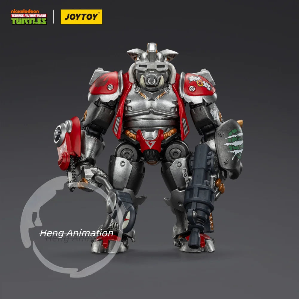 Spot goods TOYJOY 1/18 TMNT Ninja Turtles, Steel Bullhead, Pigface, "Long Live Rock 'n' Roll" Articulated Action Figures