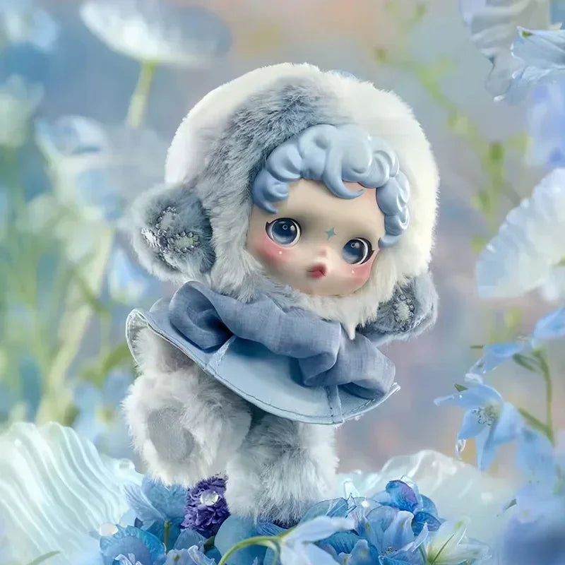POP MART SKULLPANDA L Impressionnisme Serie Plüschpuppe Überraschungs-Mystery-Box Kawaii Anime Actionfigur Blindbox Spielzeug Mädchen Geschenk
