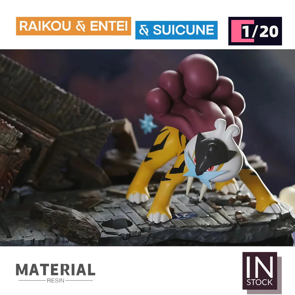 [IN STOCK] 1/20 Resin Figure [BQG] - Raikou & Entei & Suicune