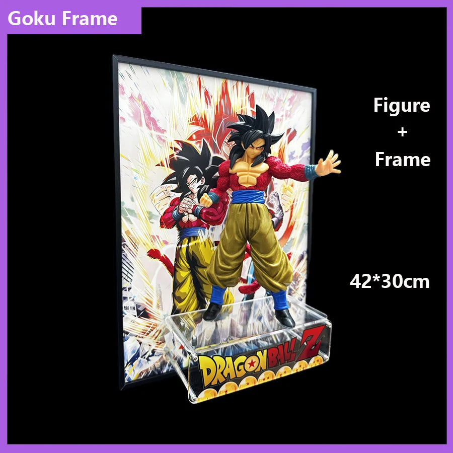 40*30CM Dragon Ball Gogeta Goku Figure Poster Painting Room Home Picture Decor Gifts Prints Decoration Painting Poster Cartoon