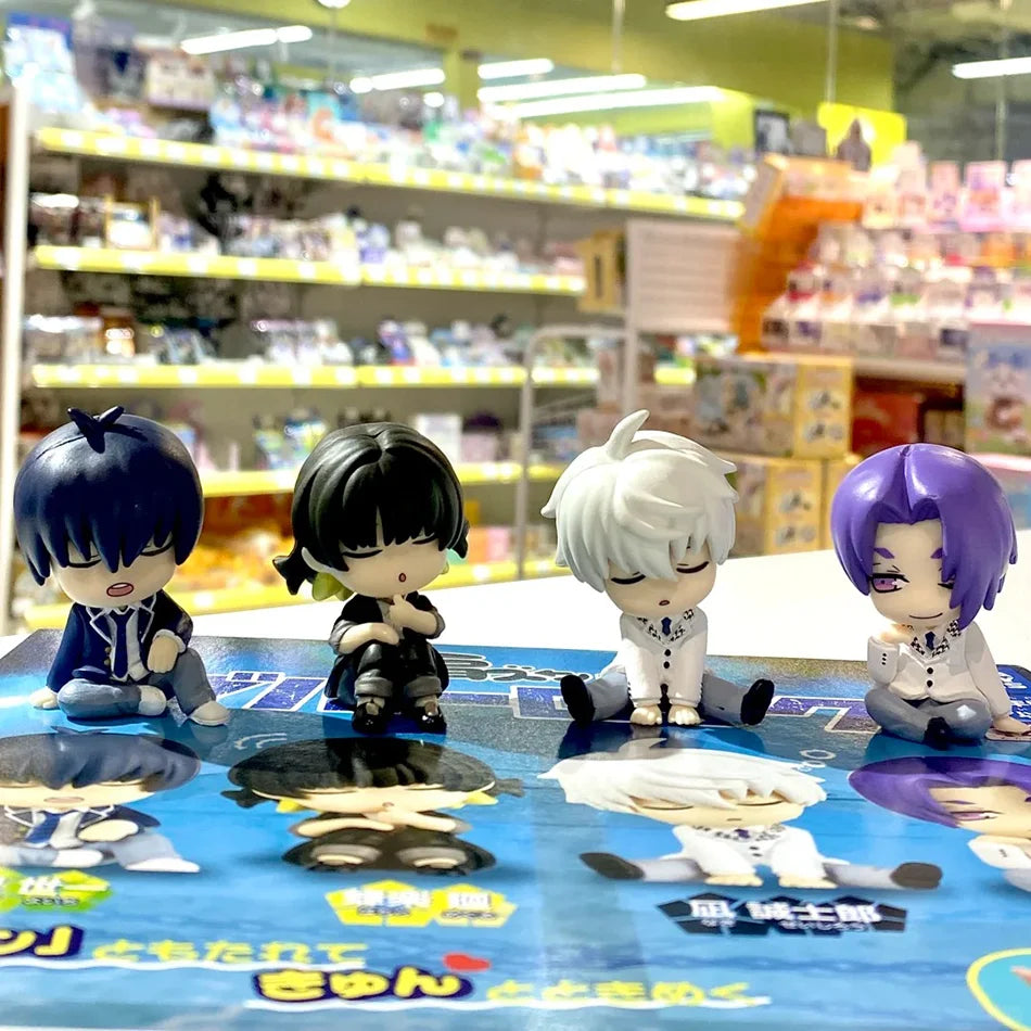 4pcs/set BLUE LOCK Anime Figures Doll Isagi Yoichi Nagi Seishiro Bachira Meguru Mikage Reo Action Figure Model Toys for Children