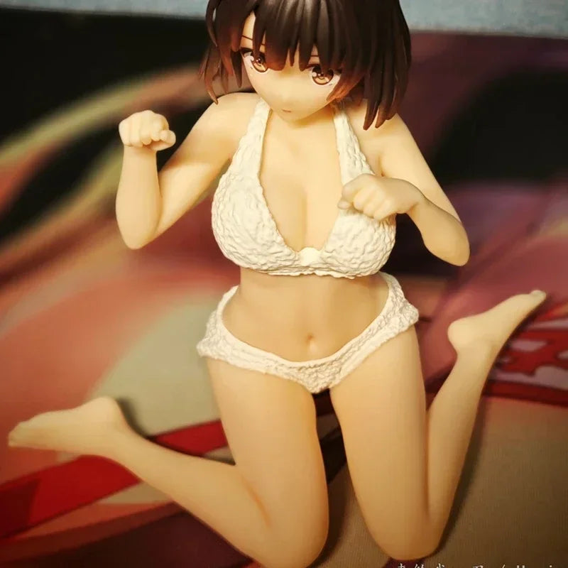 10CM Anime Kato Megumi Cat Ear Figure Saekano How To Raise A Boring Girlfriend Pajamas Anime Figure Action Figures Model Toys