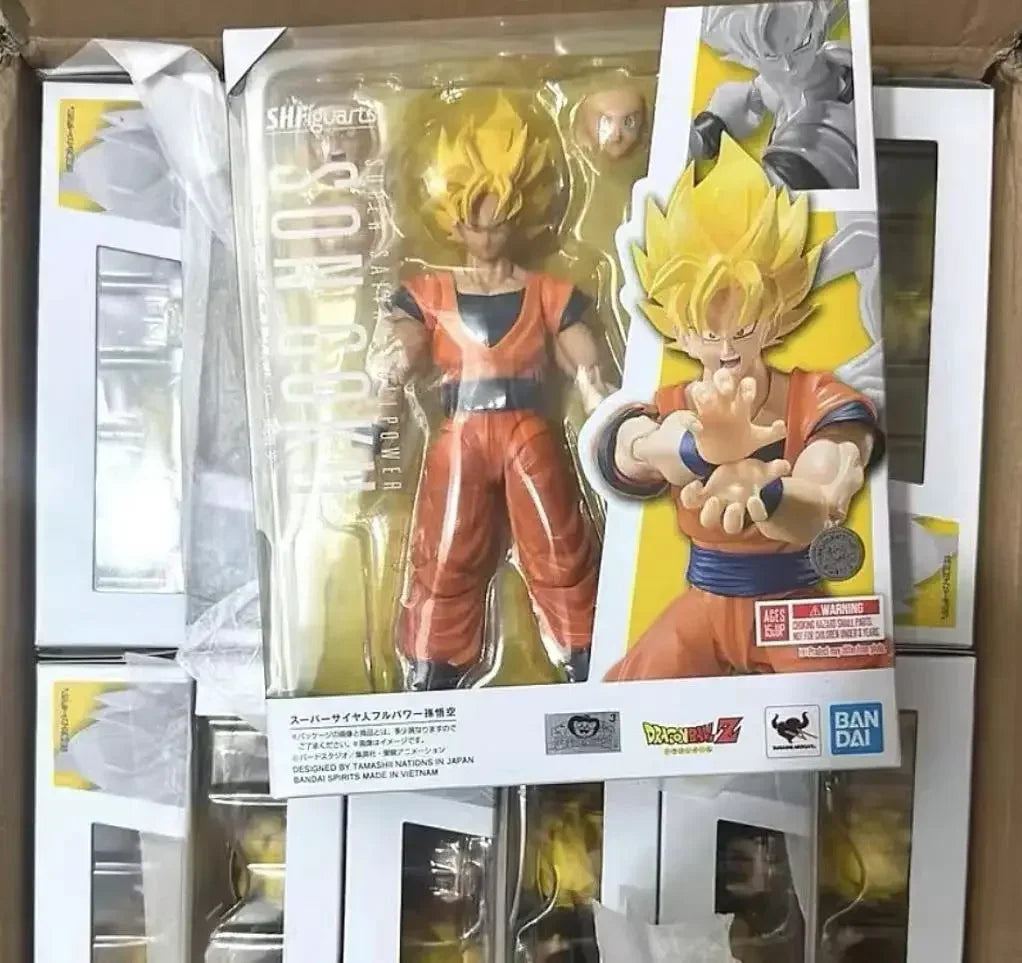 Original BANDAI S.H.Figuarts Son Gohan Vegeta DRAGON BALL in Stock Anime Action Collection Figures Model Toys