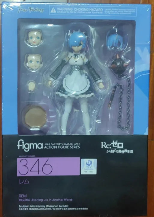 【SF】In Stock Original Max Factory Figma346 Re ZERO Starting Life in Another World REM Figures Collection Animation Gift