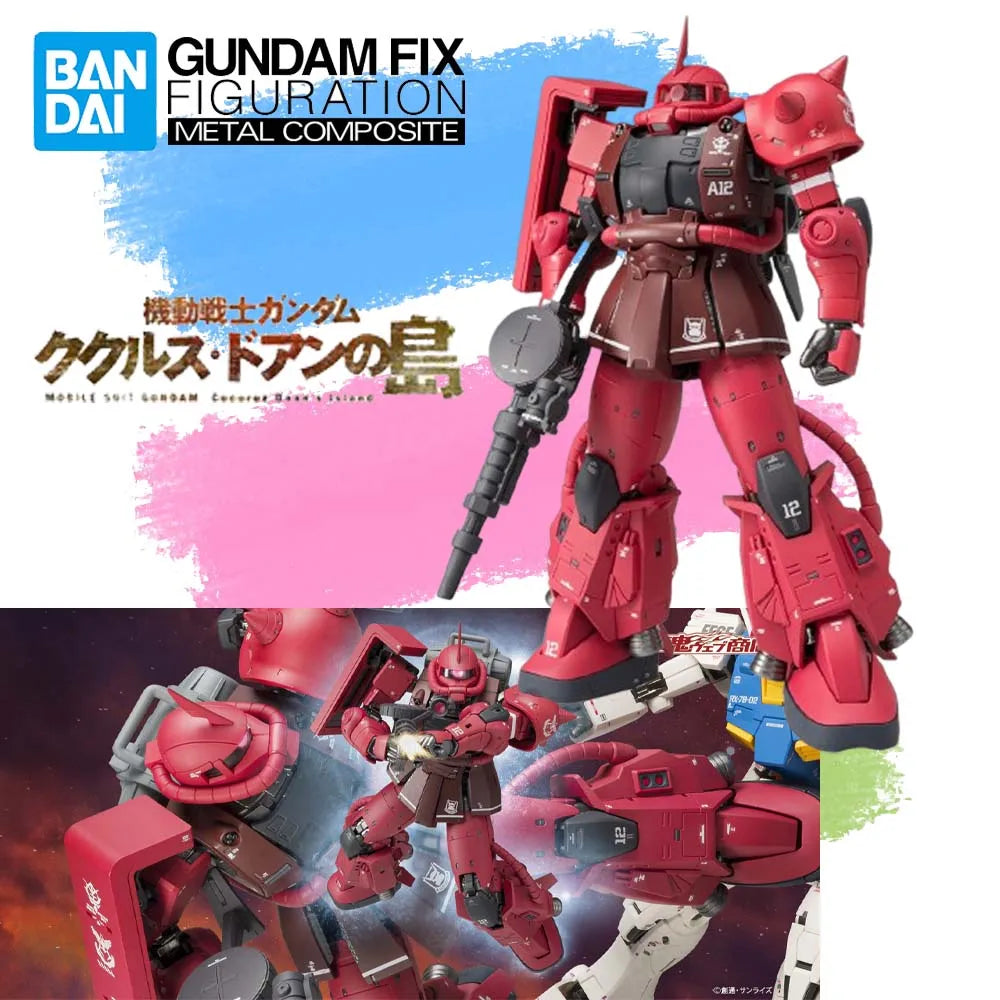 In Stock Genuine BANDAI GUNDAM FIX FIGURATION METAL COMPOSITE MS-06R-1A High Mobility Type Zaku 2 Figure Anime Action Model Toy