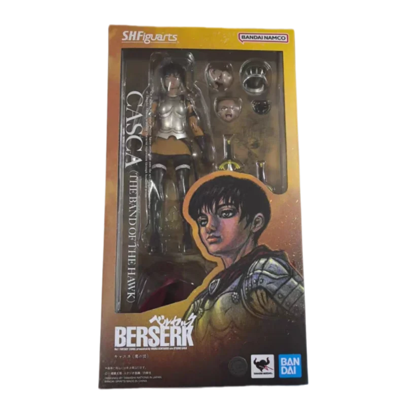 Genuine Bandai Berserk SHF Casca The Band of The Hawk Anime Action Figures Model Figure Toys Gift for Toys Hobbies Children