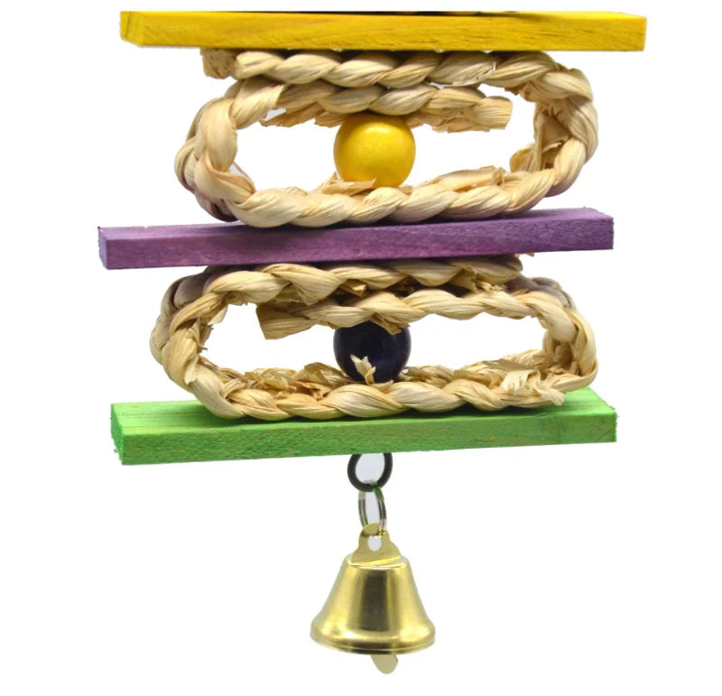 1pcs Bird gnawing toy Parrot Chewing Toy BirdCage Decoration Accessories Pendant Bird Accessories juguetes para pájaros