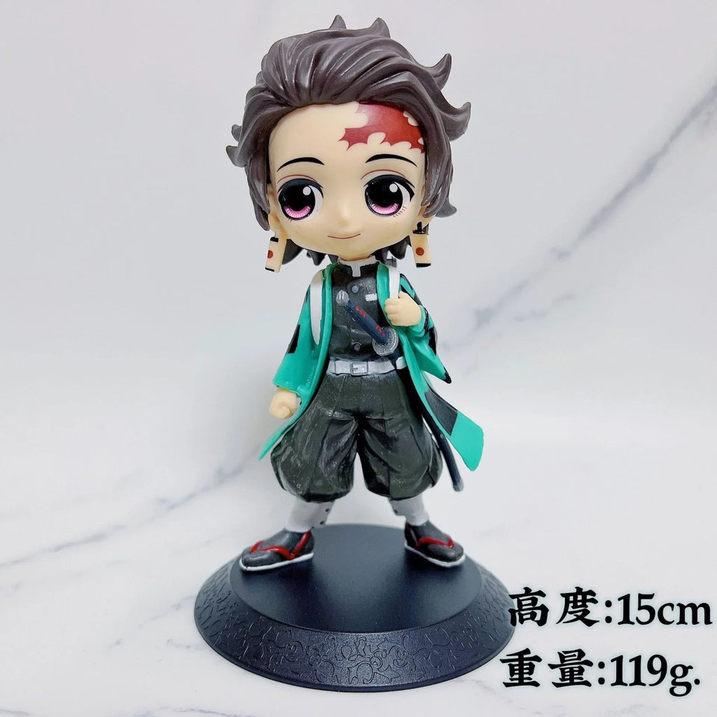 Anime Demon Slayer Action Figurine Kimetsu No Yaiba Figure Kamado Tanjirou Nezuko Agatsuma Zenitsu PVC Model Doll Toys