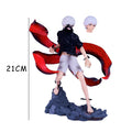 Tokyo Ghoul Kaneki Ken 21cm Figure Mask Model Doll Anime Two Heads Statue Ornament Cool Fight Gifts Toys