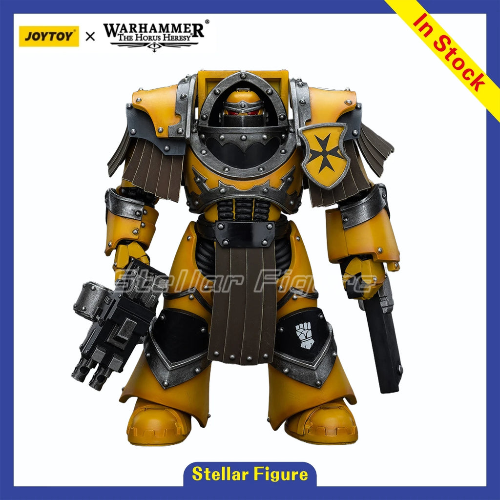 【SF】 JOYTOYS Warhammer 40K 1/18 Action Figure  Imperial Fists Legion Cataphractii Terminator Squad  Prime Model Toy Gift