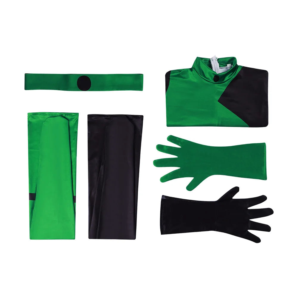 Anime Shego Cosplay Costume Sexy Jumpsuit For Women Zentai Bodysuit Gloves Socks Suit Halloween Carnival Party Clothing