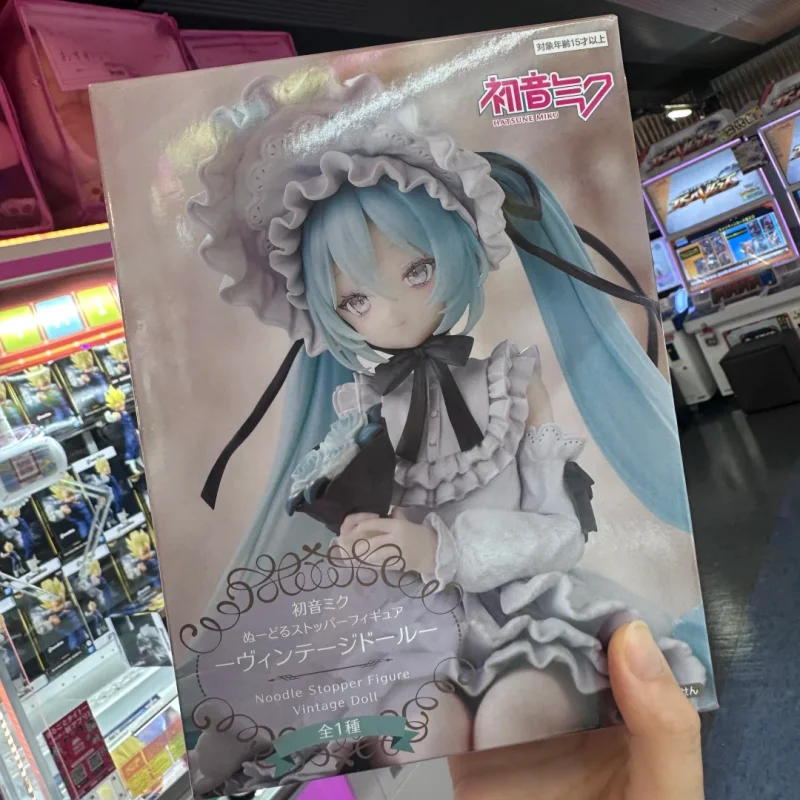 Original Furyu Hatsune Miku Vintage Doll Noodle Stopper Figure Anime Peripheral Pvc Model Kt Collectible Statue Ornament Toy