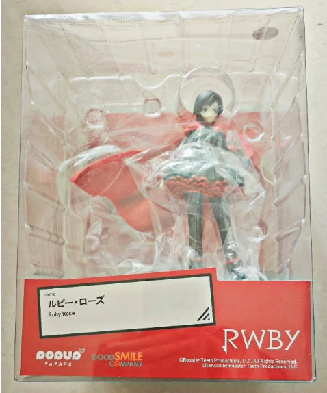 In Stock Original GSC POP UP PARADE RWBY Ruby Rose Animation Doll Figure Model Toys Gifts Collection Ornaments