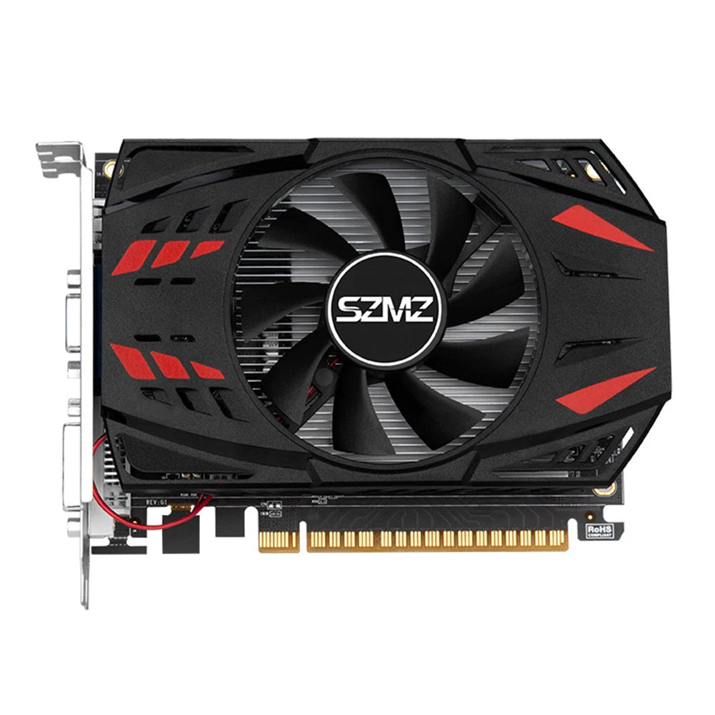 GT730 Desktop-Grafikkarte HD + VGA + DVI DDR3 4 GB Computergrafikkarten PCI-E2.016X Gaming-Grafikkarte 128 Bit mit Lüfter
