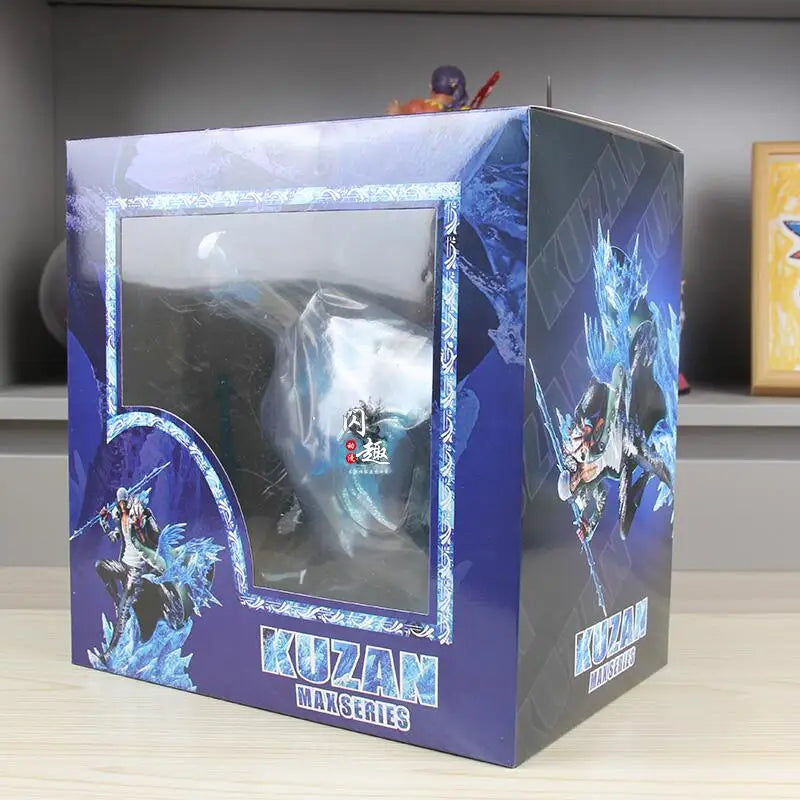 Aokiji Kuzan Actionfigur One Piece Anime Figur Gk PVC 2 Köpfe 2 Hände Statue Modellsammlung Raumdekoration Spielzeug Gifs 30cm