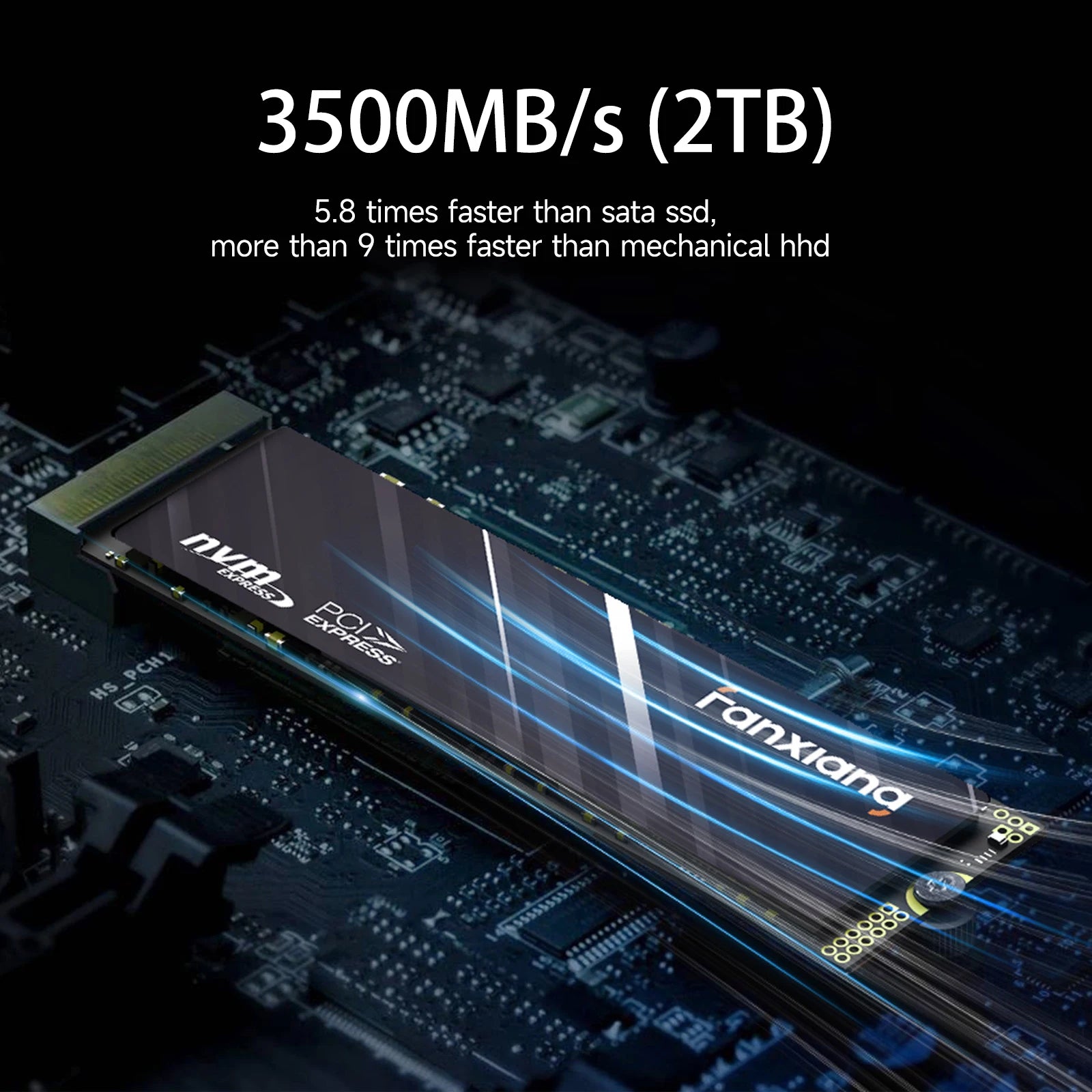 Fanxiang S501Q M.2 SSD Hard Disk 512GB 1TB 2TB 3500MB/s NVMe M2 SSD 512GB PCIe 3.0 Internal Solid State Drive For Laptop Desktop