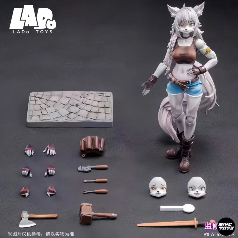 New In Stock Ladotoys Era-001 Liya-Alopex Fix Ver. Model Toys Collectible 1/12 Fox Beautiful Girl Mystic Land Furry Fandom Toys