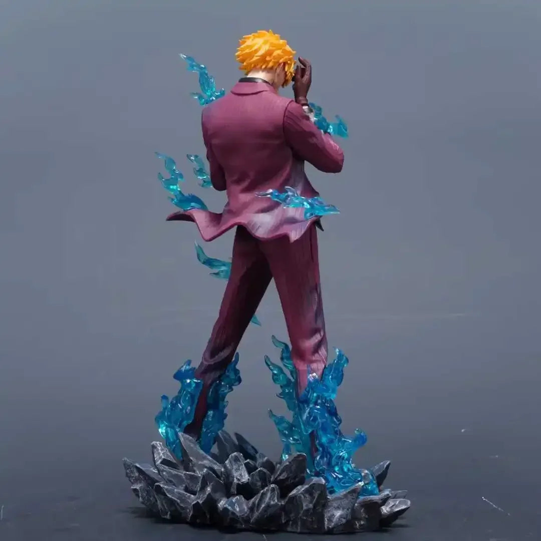 25 cm One Piece Anime-Charakter, der Sanji raucht, PVC-Actionfigur, Modell, Statue, Dekoration, Sammlung, Spielzeug, Geburtstagsgeschenk